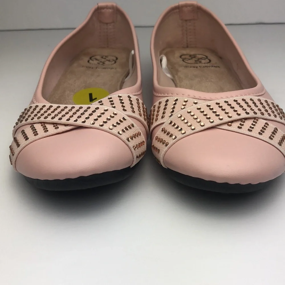 Daisy Fuentes girls ballet flats pink size 1